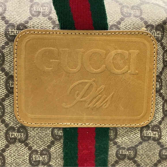 Authentic Gucci PLUS Large Tote Bag PVC Sherry Line GUCCI PLUS GUC - Picture 15 of 16